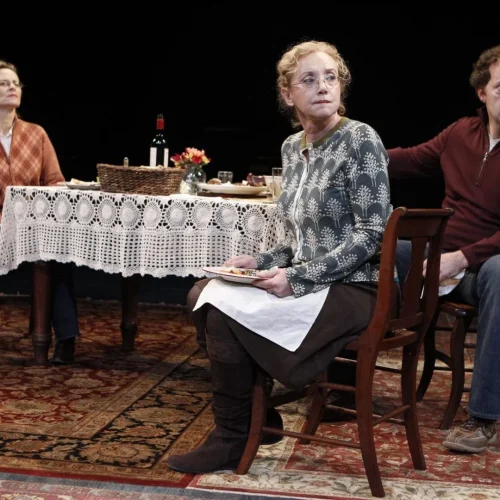 That Hopey Changey Thing
Public Theater/Anspacher Theater

Cast List:
Jon DeVries
Shuler Hensley
Maryann Plunkett
Laila Robins
Jay O. Sanders
J. Smith-Cameron
Production Credits:
Richard Nelson (Director)
Susan Hilferty (Scenic and Costume Design)
Jennifer Tipton (Lighting Design)
Other Credits:
Written by: Richard Nelson